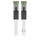 Goobay RJ45 Cat 8.1 S/FTP cable 0.25 m (White) Ethernet cable RJ45 blind catgorie 8.1 S/FTP 25 cm (White)