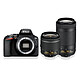 Nikon D3500 + AF-P DX 18-55 VR + AF-P DX 70-300 VR Negro