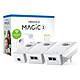 devolo Magic 2 WiFi - Multiroom Kit Pack de 3 adaptateurs CPL 2400 Mbps et Wi-Fi AC1200 dual-band (AC867 + N300) MESH avec ports Gigabit Ethernet