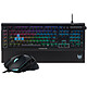 Acer Predator Combo 500 Ensemble pour gamer avec clavier mécanique Kaihua Blue, rétroéclairage RGB et repose-poignet magnétique et souris filaire ambidextre optique 7200 dpi 8 boutons RGB