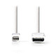 Nedis Mini DisplayPort mle to DisplayPort mle cable Mini DisplayPort mle to DisplayPort mle Cable - 2 meters