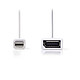 Nedis Mini DisplayPort male to DisplayPort female cable Mini DisplayPort male to DisplayPort female cable - 0.2 m