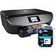 HP ENVY Photo 7130 + HP 303 Noir - T6N02AE Imprimante Multifonction jet d'encre couleur 3-en-1 (USB 2.0 / Wi-Fi) + Cartouche d'encre noire 200 pages