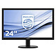 Philips 23.6" LED - 243V5LHAB 1920 x 1080 pixels - 1 ms (gris à gris) - Format large 16/9 - HDMI - Noir