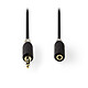 Nedis rallonge haute qualité audio stéréo jack 3.5 mm (1 mètre) Cordon audio haute qualité - stéréo jack 3.5 mm -  mâle/femelle - connecteurs plaqués or - câble blindé - 1 mètre