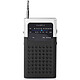 Nedis RDFM1100 Noir/Blanc Radio de poche portable FM 1,5W