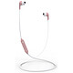 Akashi Auriculares Bluetooth con Micro Rose Auriculares internos estéreo Bluetooth con control remoto y micrófono