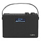 Nedis RDDB4320 Negro Radio digital inalámbrica portátil FM/DAB+ de 15 W con Bluetooth 