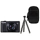 Canon PowerShot SX740 HS Custodia Gorillapod nera Fotocamera da 20.3 MP - Zoom ottico 40x - Video 4K - Wi-Fi - Bluetooth Custodia per il trasporto Treppiede flessibile