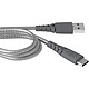 Force Power Câble USB/USB-C Gris - 1.2m Câble de chargement et synchronisation USB vers USB-C