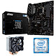 Kit de actualización PC Core i7 MSI Z390-A PRO Enchufe Placa base Intel Z390 Express 1151 + CPU Intel Core i7-9700K (3,6 GHz) + ventilador