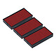 Trodat Cassette d'encrage rouge pour Printy 6/4912 x3 Lot de 3 cassettes d'encrage rouge pour X-Print 4912-4912T-4952-4992