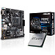 Kit Upgrade PC AMD Ryzen 5 2600 ASUS PRIME B450M-K Carte mère Micro ATX Socket AM4 AMD B450 + CPU AMD Ryzen 5 2600 (3.4 GHz)