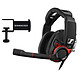 Sennheiser GSP 600 + GSA 50 Casque-micro circum-auriculaire fermé pour gamer (PC / Mac / PS4 / Xbox One) + Support pour casque