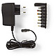 Nedis Adaptador de CA universal 2500 mA Adaptador de alimentación universal de 5 V/2,5 A con 8 conectores extraíbles que incluyen micro USB.