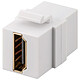 Goobay HDMI Coupler for Keystone Network Boxes HDMI Female / HDMI Female Coupler for Keystone Type Boxes