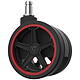 Vertagear Penta RS1 65mm AutoLock (Rouge) Lot de 5 roulettes en caoutchouc avec fonction AutoLock