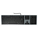 Mobility Lab Keyboard Design Touch for Mac Clavier fin - USB - touches chiclet plates - compatible Mac - AZERTY, Français