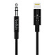 Belkin Lightning to 3.5mm Jack Cable Black - 90cm 3.5 mm audio cable with Lightning connector