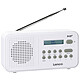 Lenco PDR-015 Blanco Radio FM/DAB+ con conector para auriculares