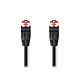 Nedis Cable RJ45 categoría 6 U/UTP 0,25 m (Negro) Cable de red UTP Cat 6 RJ45 macho / RJ45 macho - 0,25 metros