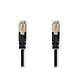 Nedis RJ45 Cat 5e SF/UTP cable 3 m (Black) Cat 5e SF/UTP RJ45 Mle / RJ45 Mle Network Cable - 3 meters