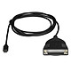 StarTech.com ICUSBCPLLD25 Cable USB-C a DB25 (puerto paralelo) - Macho / Hembra - 1,8 m