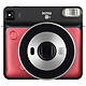 Fujifilm instax Square SQ6 Rouge Appareil photo instantané avec mode selfie, macro, paysage, flash et retardateur