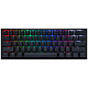 Ducky Channel One 2 Mini RGB Black (Cherry MX RGB Brown) High-end compact keyboard - ultra-compact 60% size - brown mechanical switches (Cherry MX RGB Brown switches) - multi-effect RGB backlighting - PBT keys - AZERTY, French