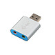 i-tec Mini adaptador de audio USB metálico Tarjeta de sonido externa en el puerto USB 2.0