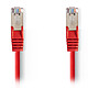 Nedis RJ45 categoría de cable 5e SF/UTP 0,25 m (Rojo) Cat 5e SF/UTP Cable de red RJ45 macho / RJ45 macho - 0,25 metros