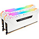 Corsair Vengeance RGB PRO Series - Kit d'éclairage Blanc Kit de 2 barrettes d'éclairage format RAM DDR4