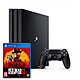 Sony PlayStation 4 Pro (1 To) + Red Dead Redemption 2 Console Ultra HD 4K avec disque dur 1 To et manette sans fil + jeu Red Dead Redemption 2