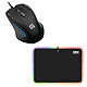 Logitech Gaming Mouse G300s LDLC RGB PAD Wired mouse for gamers - right-handed - 2500 dpi optical sensor - 9 programmable buttons Gamer LED RGB hard mouse pad - Size M (358 x 256 mm) - USB
