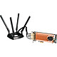 QNAP QWA-AC2600 Carte d'extension réseau Wi-Fi AC2600 4x4 MU-MIMO pour NAS QNAP et PC Ubuntu/Linux