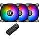 Thermaltake Pure 12 ARGB x3 3 ventiladores de caja 120 mm 9 LEDs RGB 16,8 millones de colores + mando a distancia