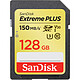 Scheda di memoria SanDisk SDXC Extreme PLUS UHS-1 U3 V30 128GB Scheda di memoria SDHC UHS-I U3 V30 Classe 10 128GB