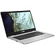 ASUS Chromebook C423NA-BV0047 Intel Pentium N4200 8 Go 32 Go eMMC 14" LED HD Wi-Fi AC/Bluetooth Webcam Chrome OS