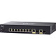 Cisco SF352-08P Conmutador 10/100 PoE+ Fast Ethernet de 8 puertos gestionables + 2 puertos combinados Gigabit Ethernet / SFP