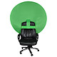Webaround The Big Shot Fond vert - diamètre 142 cm (56'') - compatible avec la plupart des fauteuils de bureau - transportable - idéal pour vidéo, streaming, brodcasting...