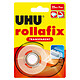 UHU Rollafix Dévidoir + Ruban Transparent - 25 m Dévidoir avec ruban adhésif transparent 19 mm x 25 m