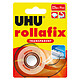 UHU Rollafix Dévidoir + Ruban Transparent - 7.5 m Dévidoir avec ruban adhésif transparent 19 mm x 7.5 m 