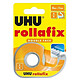 UHU Rollafix Dévidoir + Ruban Double Face - 6 m  Dévidoir avec ruban double face 19 mm x 6 m 