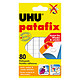 UHU Patafix 80 Pastilles Blanches 80 pastilles adhésives blanches détachables et réutilisables