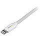 Avis StarTech.com Câble Apple Lightning slim vers USB blanc