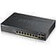 ZyXEL GS1920-8HP (V2) Switch administrable 8 ports PoE+ 10/100/100 Mbps + 2 ports Combo SFP