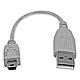 StarTech.com USB2HABM6IN USB 2.0 Type-A to mini-B cable (Mle/Mle - 15 cm)
