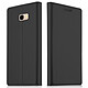 Akashi Etui Folio Noir Galaxy J4+ Etui folio en simili cuir pour Samsung Galaxy J4+