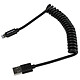 StarTech.com Câble Lightning vers USB spiralé noir Câble USB 2.0 vers Lightning spiralé (M/M - 60 cm)