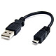StarTech.com Micro USB-A to Micro USB-B cable - USB 2.0 - 15 cm - Black USB-A 2.0 to micro-USB 2.0 Type-B charging and syncing cable - 15 cm - Black